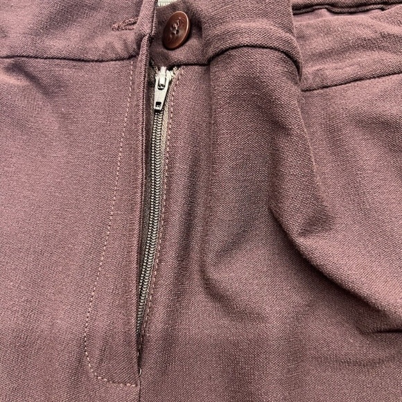 Eileen Fisher Pants Women 18P Burgundy Crop Lightweight Washable Stretch Crepe - Picture 4 of 11